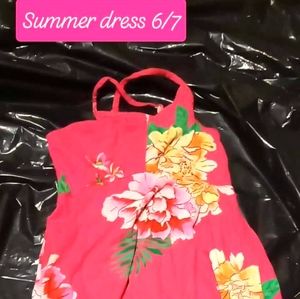 Girls spaghetti strap summer beach dress
